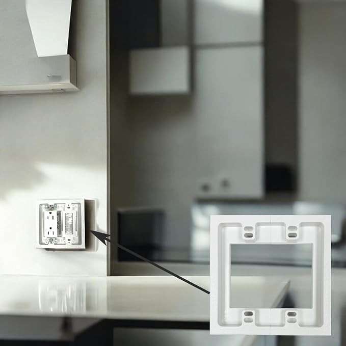 iMBAPrice IMBA-BES2 2-Gang Non-Metallic Shallow Surface Box Extender in White - Image 5