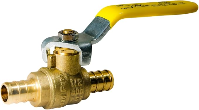 10 Pack XFITTING 1/2" Pex Ball Valve, Pex B Crimp - Image 2