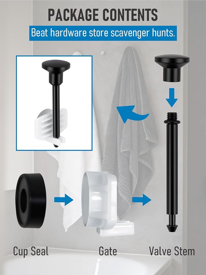 2-Pack Tub Spout Diverter Repair Kit - Image 4