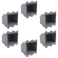 2 Gang Electrical Box Plastic 26 cu in 6 Pack ETL Listed | Suitable by YQSIYU