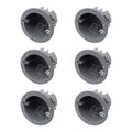 MAKERELE Gray Old Work Round Ceiling Electrical Box, 1 Gang | Ceiling Light Box by MAKERELE