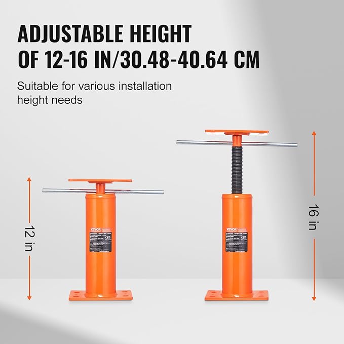 VEVOR House Floor Jack, 9700 lbs Max Load Capacity, Adjustable Support Beam - Image 3