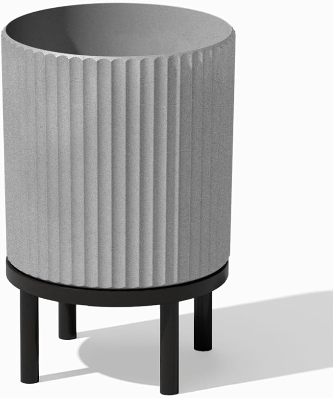 Veradek Demi Series Round Planter w/ Stand by VeradekOutdoor