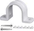 30 Set PVC Pipe Strap Clamps, SCH 1 in | Pvc Pipe Strap Clips, Two Hole Plastic by SoimuksQualityproducts