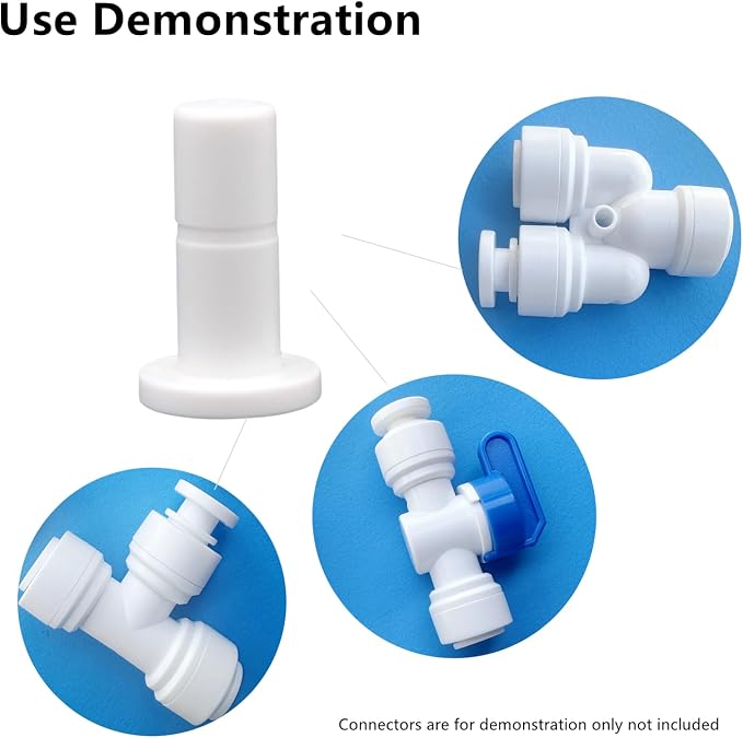 1/4 inch RO tubing end plugs for Locking Quick Connect Fittings for RO Reverse - Image 3