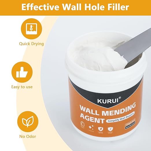 KURUI Drywall Repair Kit, 8.8oz Spackle Wall Repair Paste - Image 3