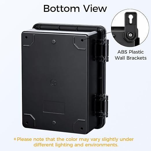 Junction Box IP67 Waterproof Electrical Box Outdoor ABS Plastic Hinged Shell - Image 5