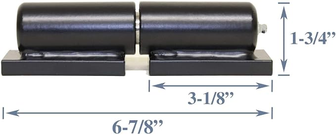 Heavy Duty Hinge 7" Barrel Style Weld On Plate Ball Bearing - Image 4