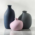 Small Ceramic Vase Set of 3, Modern Decorative Pottery Vases | Three different by Enra