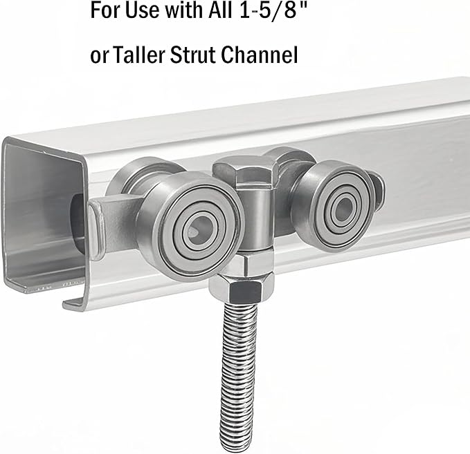 4 Wheel Rolley Assembly， Silent Rollers Wheel - Image 4