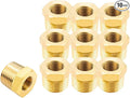 Joywayus 10Pcs Brass Reducing Hex Bushing 1/2" NPT Male to 3/8" NPT Female | by Joywayus