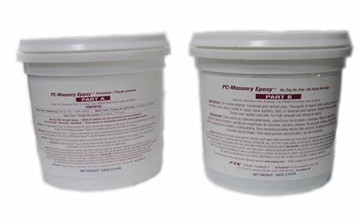 PC Products PC-Masonry Epoxy Adhesive Paste, Two-Part Repair, 128 oz in Two by ProtectiveCoatingCo
