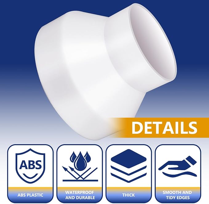 3 Set 6 to 4 inch Duct Reducer Adapter, Air Duct Reducer Increaser - Image 3