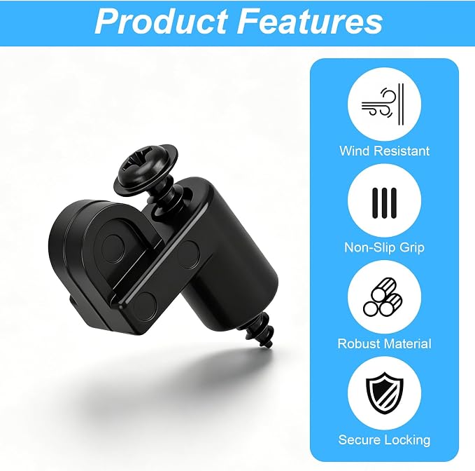 24 Pack 3/8 Inch Nylon Window Screen Clips - Image 3