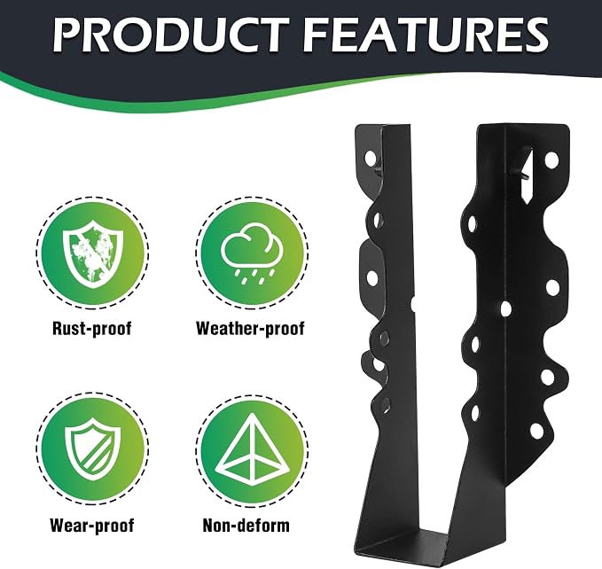 2x8 Joist Hanger 48Pcs, Q235B Steel Joist Bracket - Image 5