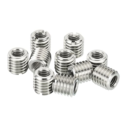 10Pcs Thread Adapter Sleeve Reducing Nut, M8 M to M5 F, 10mm Length | M8 x 1.25 by HIPICCO
