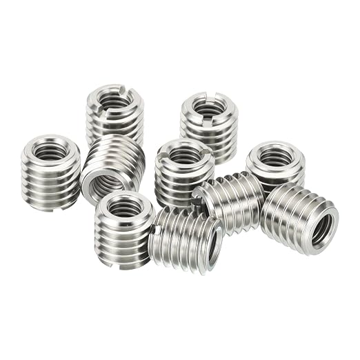 10Pcs Thread Adapter Sleeve Reducing Nut, M6 M to M4 F, 10mm Length | M6 x 1 by HIPICCO