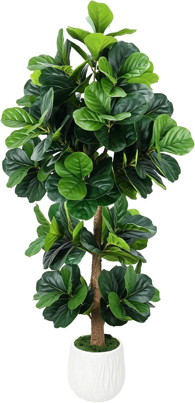 GTIDEA 6FT Artificial Fiddle Leaf Fig Tree by GTIDEA