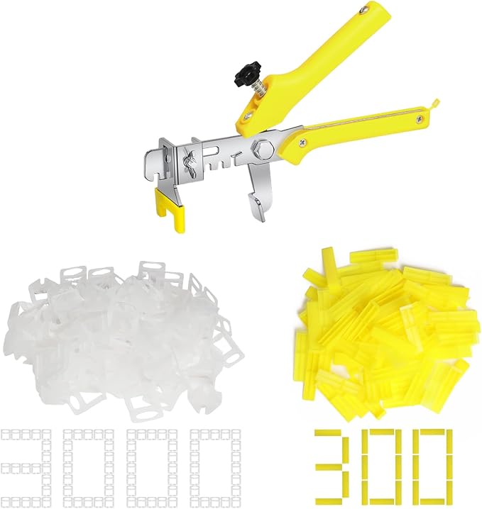 Storystore 1/16 Inch Tile Leveling System, 3000 tile Spacers and 300 Wedges | by Storystore