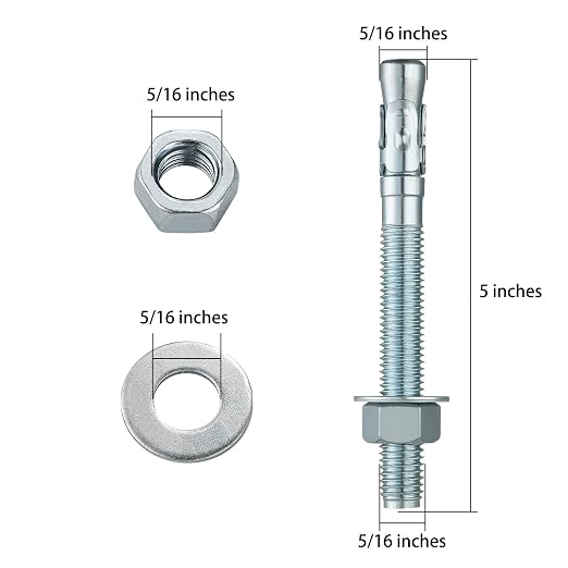 Wensilon 5/16x5" 30Pcs Inch Standard Fasteners - Image 2