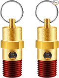 1/4'' NPT Male 200 PSI Air Compressor Pressure Relief Valve Brass | Safety by LSTOPGO