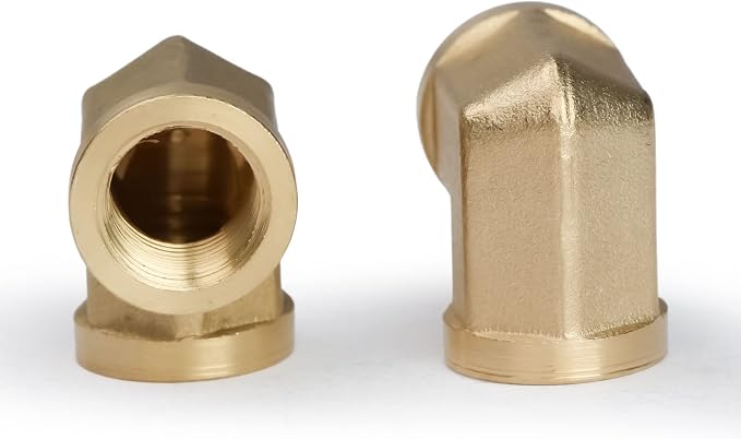 U.S. Solid 2pcs 90 Degree Barstock Street Elbow Brass Pipe Fitting 1/4" NPT - Image 4
