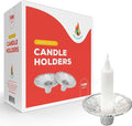 The Dreidel Company Extra Heavy Disposable Candle Holders, 100 Pack by TheDreidelCompany