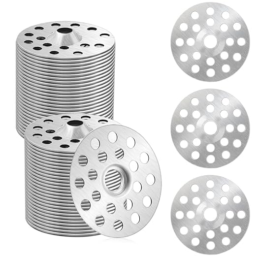 100 Pcs 1 inch Plaster Washers Zinc Metal Washer, Plaster Repair Washers by Unknown