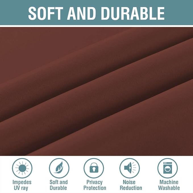 H.VERSAILTEX Blackout Patio Curtains 100 x 96 Inches - Image 4