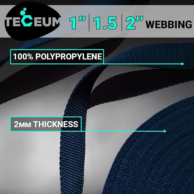 Webbing Strap, 3/4" to 2", 10-50 Yds, EDC gear, backpack repair and pet dog - Image 2