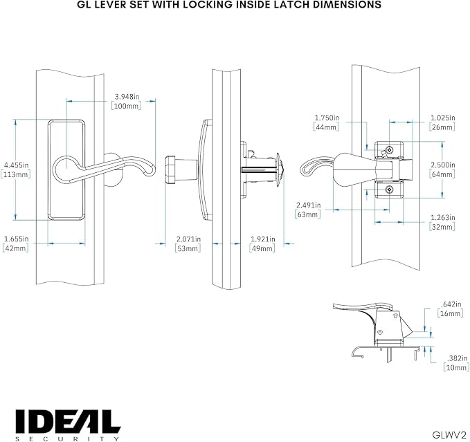 Ideal Security GL Lever Handle Set - Image 6