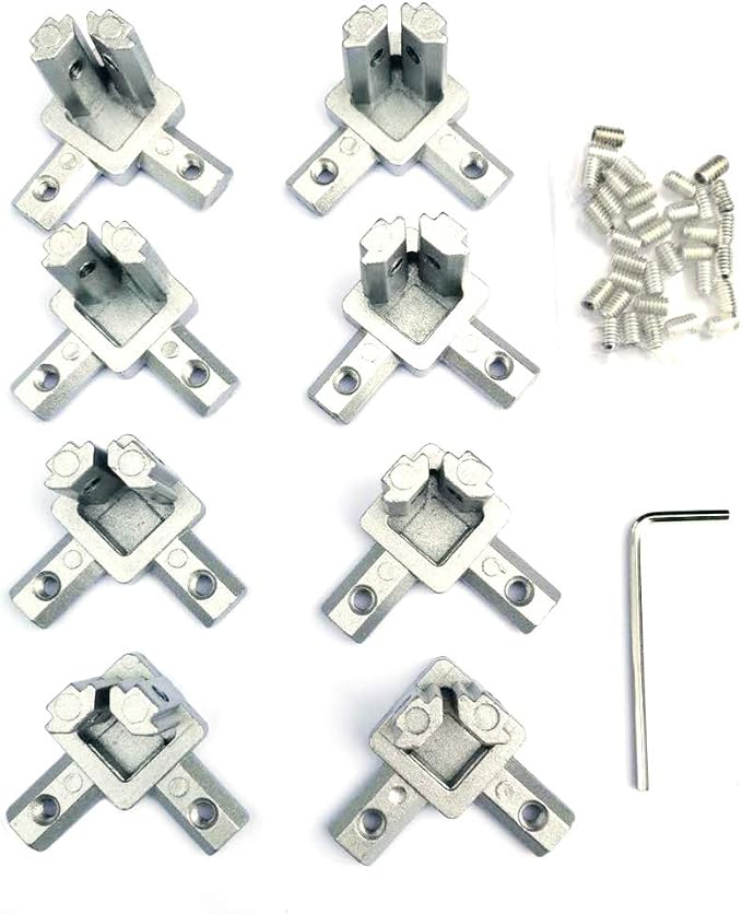 8PCS 3-Side End Corner Bracket Connector - Image 7