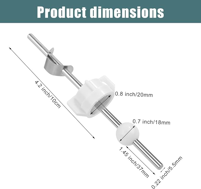 2pcs Sink Drain Parts, Lavatory Pop Up Center Piece Assembly - Image 2
