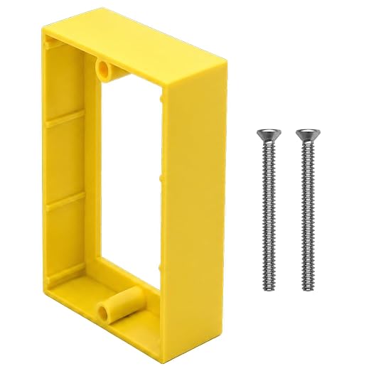 Electrical Outlet Box Extender, Single Gang, 1/4 Inch, 1 Pack | Premium ABS by YQSIYU