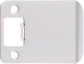 Round Corner Extended Lip Strike Plate, 2-1/4" x 2-1/2", Polished Chrome by StoneHarborHardware