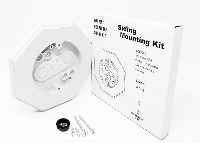 iMBAPrice 8161-1 Vertical Siding Lamp Octagon Mounting Kit - Image 2