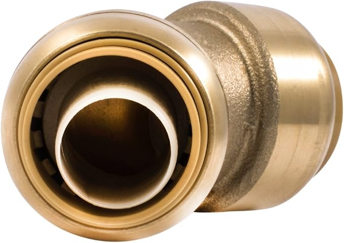 SharkBite 3/4 Inch 45 Degree Elbow, Push to Connect Brass Plumbing Fitting - Image 2
