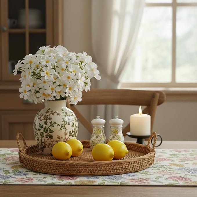 SIDUCAL Ceramic Green and Beige Antique Vase, 5.83 Inch Retro Ice Cracked - Image 8