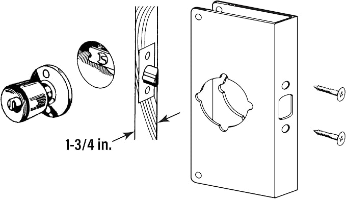 Prime-Line U 9588 Stainless Steel Lock and Door Reinforcement Plate - Image 4