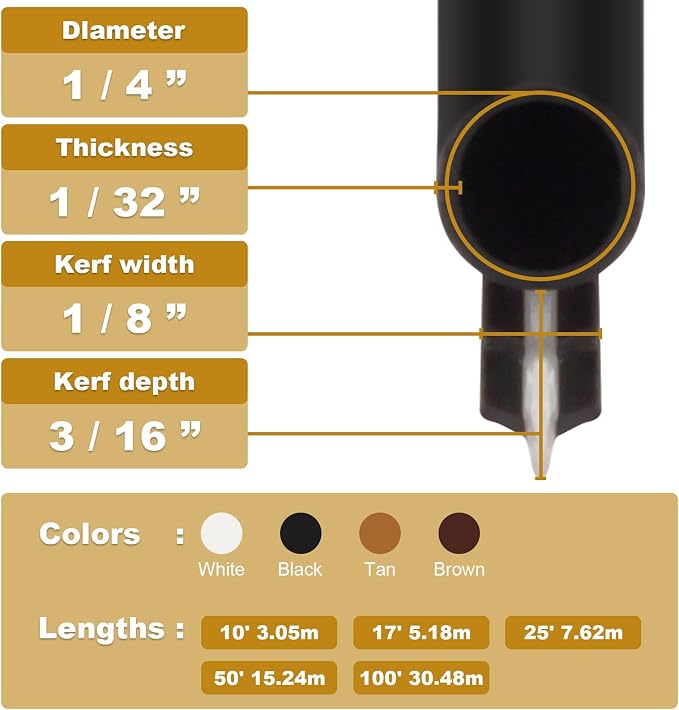 Window Weatherstrip Seal 1/4" Bulb Bubble Kerf Mount Gasket | Window Weather - Image 2