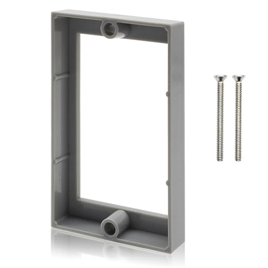 HXH Single Gang Receptacle Outlet Box Extender, 1/2 Inch, 1 Pack | by HUIXHAO