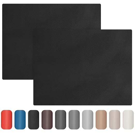 Leather Repair Patch 8x11 inch 2 Pcs, Self Adhesive Vinyl Repair Patch Kit by ALLFORYOU