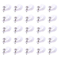 Swpeet 60 Pack White 5/8 Inch Nylon Plastic R-Type Cable Clips Clamp Kit by Swpeet