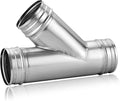 NATGAI 4 Inch 3 Way Duct Splitter, 45°Metal Hose Connector 4" Vent Splitter | by NATGAI