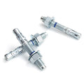 5/8" x 4-1/2" Concrete Anchors 5/8 inch Wedge Anchors Bolts Zinc Plated by HROMIGRY