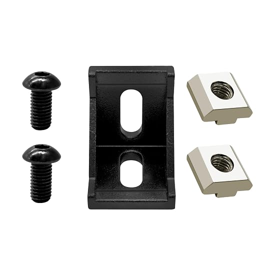 24pcs 3030 Aluminum Extrusion Corner Bracket Black - Image 4