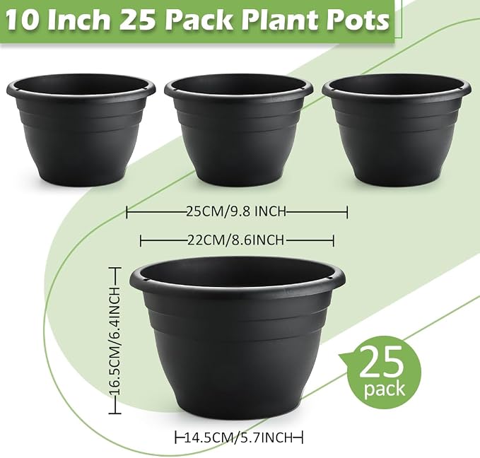 RooTrimmer 25 Pack 10 Inch Plant Pots - Image 2