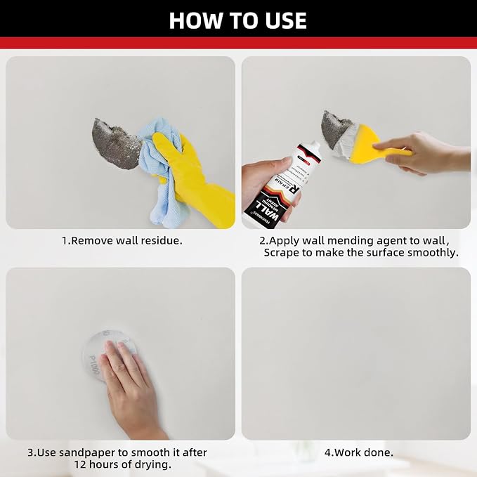 Drywall Repair Kit, Drywall Hole Patch Repair Kit Spackle Wall Repair Kit | - Image 4