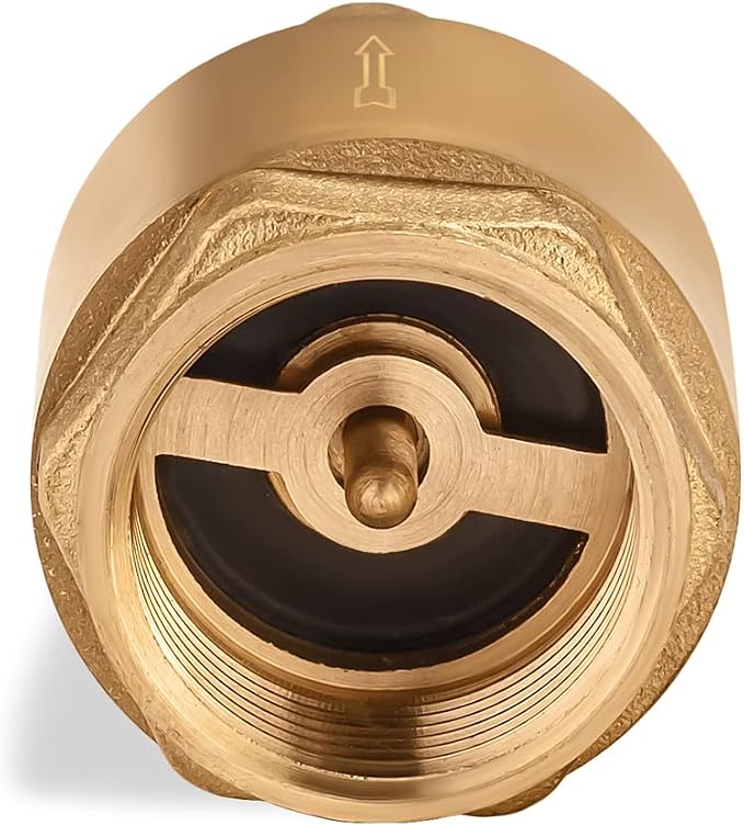 Brass Check Valve 3/4" NPT Thread Female One Way Backflow Preventer - Image 9