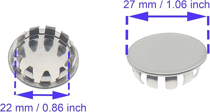 10 PCS Electrical Box Knockout Plugs Round Stainless Steel Seal Electrical - Image 2